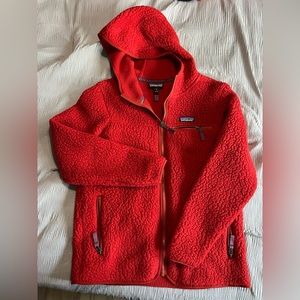 Patagonia fluffy zip up hoodie.